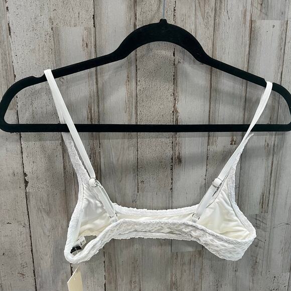 New! Ris-k Swimwear Allure Lattice Over White Bikini Top Womens Size XS - Picture 5 of 6